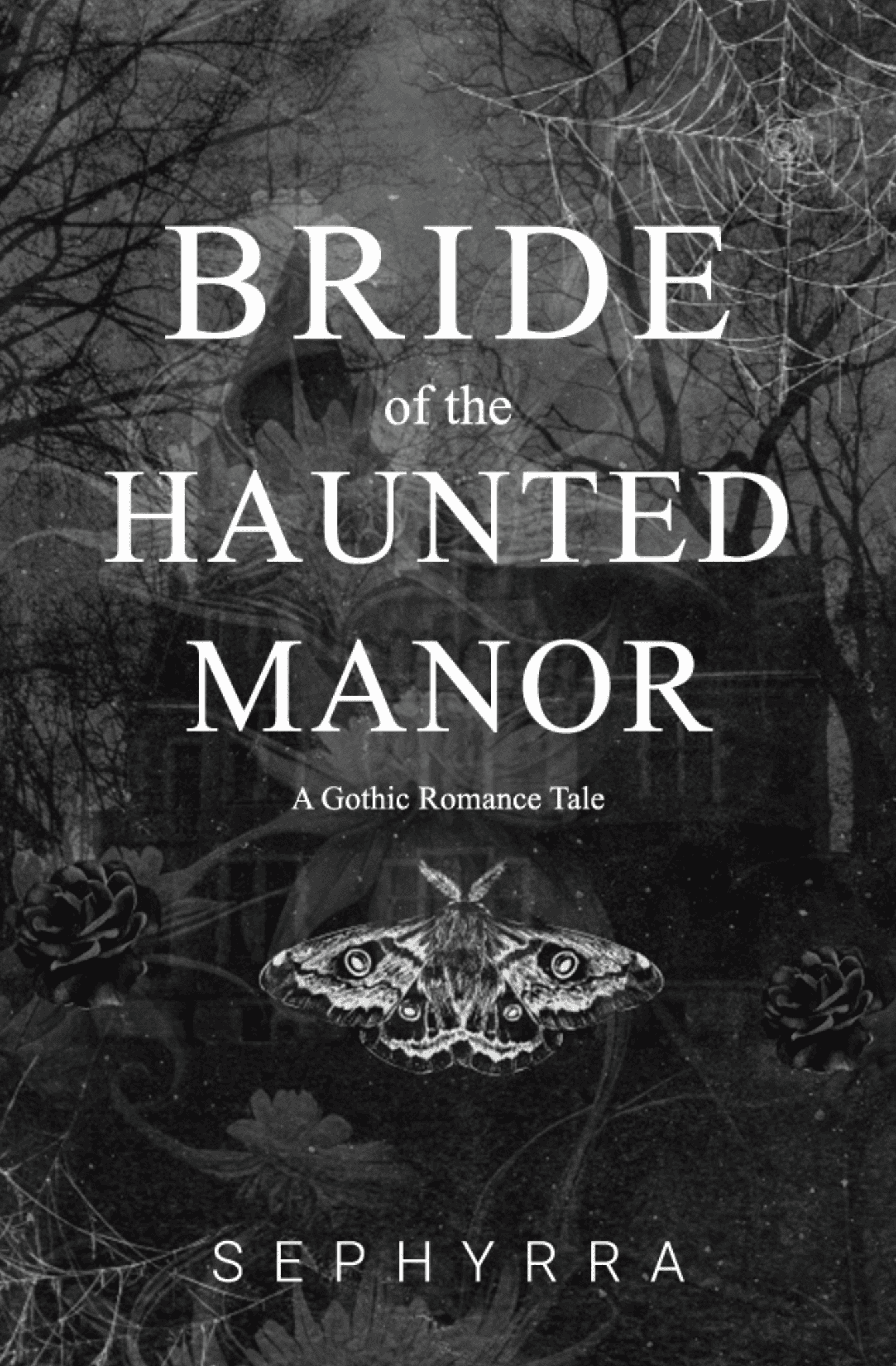 Bride of the Haunted Manor Gothic Romance Book Cover.